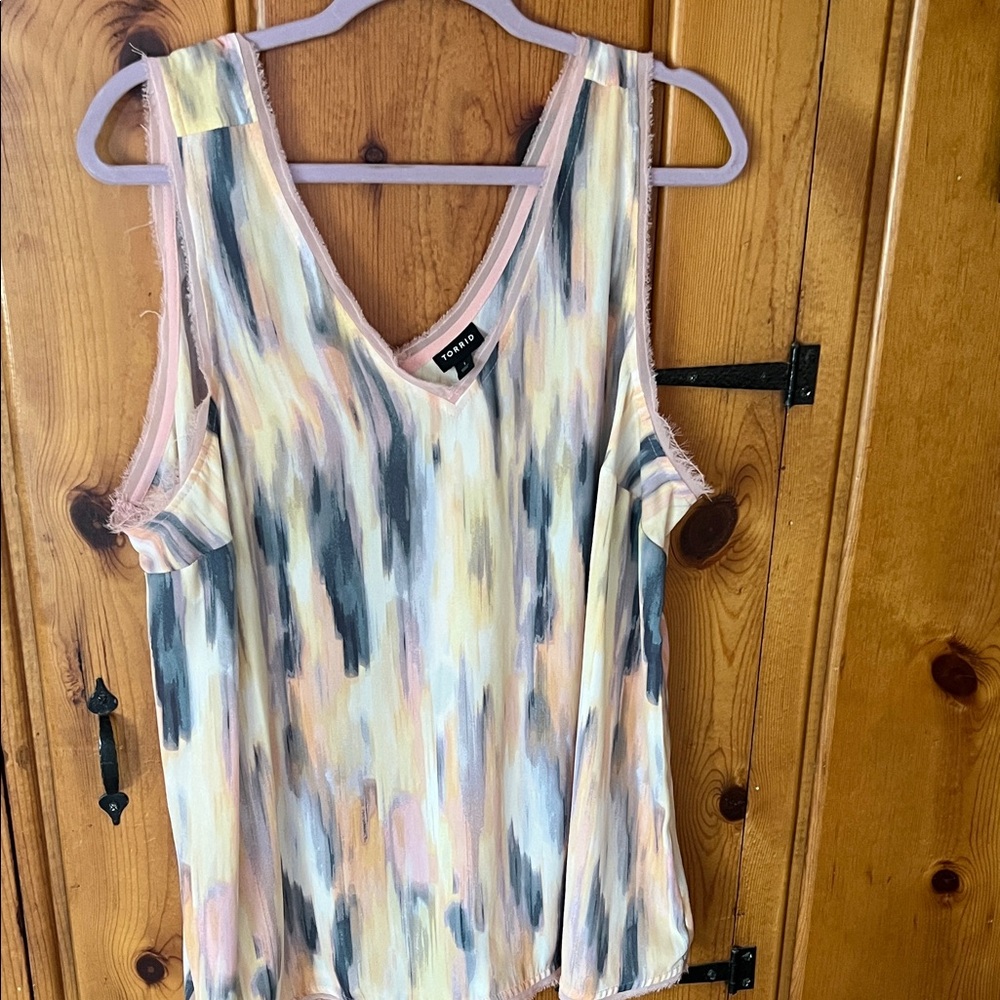 Torrid Pastel Abstract Tank Top.